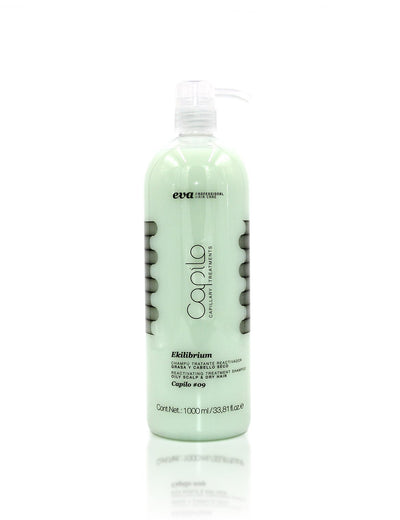 Capilo Ekilibrium shampoo #09 - šampūnas riebiai galvos odai ir sausiems plaukams - MĖGINYS - SHADE CITY