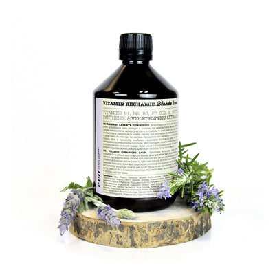 VR BLONDE & CO. Vitaminizuotas šampūnas-balzamas skirtas šviesiems, balintiems ir žiliems plaukams.