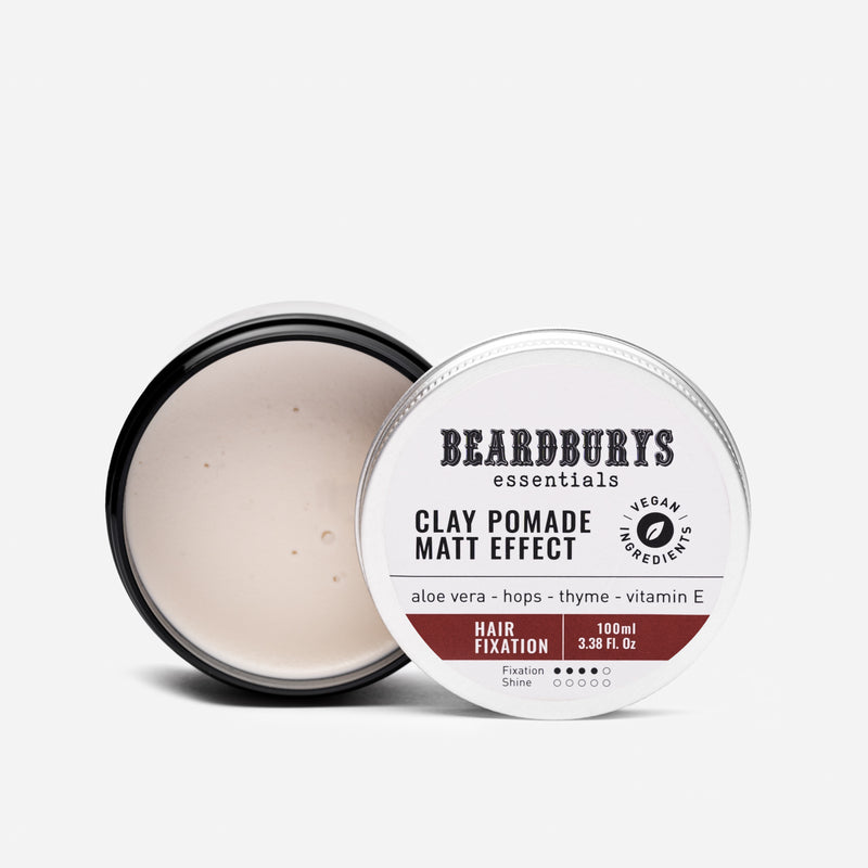 Beardburys Wax Clay Matinio efekto plaukų pomada