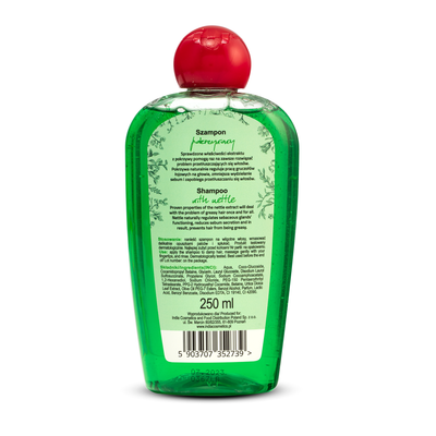 India Cosmetics shampoo with nettle – šampūnas su dilgėlių ekstraktu - riebiai odai