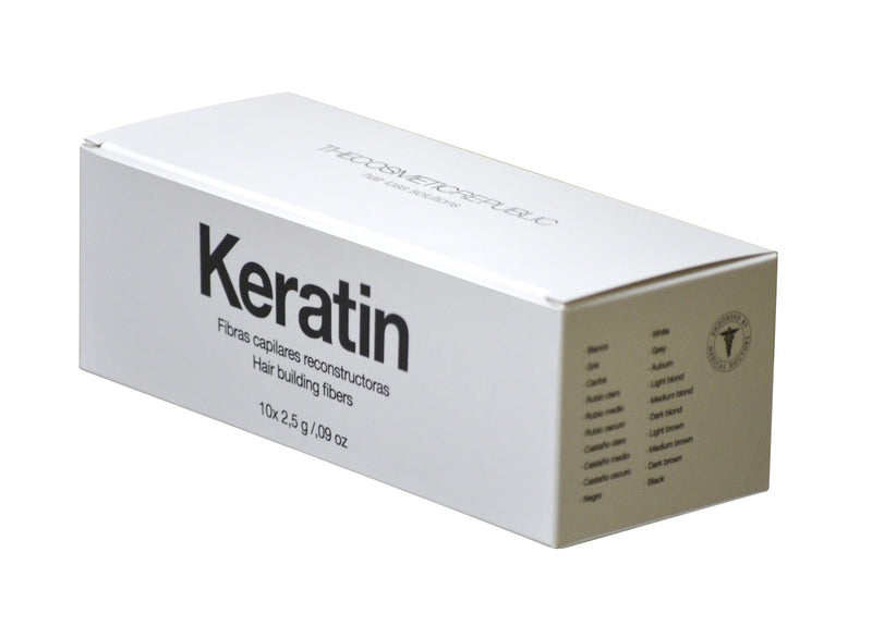TCR Keratin fibers RINKINYS – 10 vnt. skirtingų atspalvių po 2.5gr - plaukus tankinanti/maskuojanti priemonė - nedažo plaukų - SHADE CITY